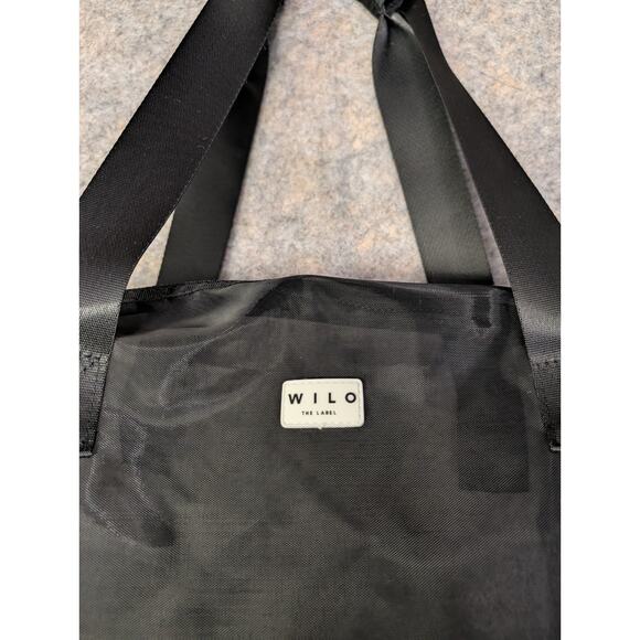 Wilo The Label Active Sheer Duffel Bag Black Cross Body Strap Classic - Picture 2 of 8